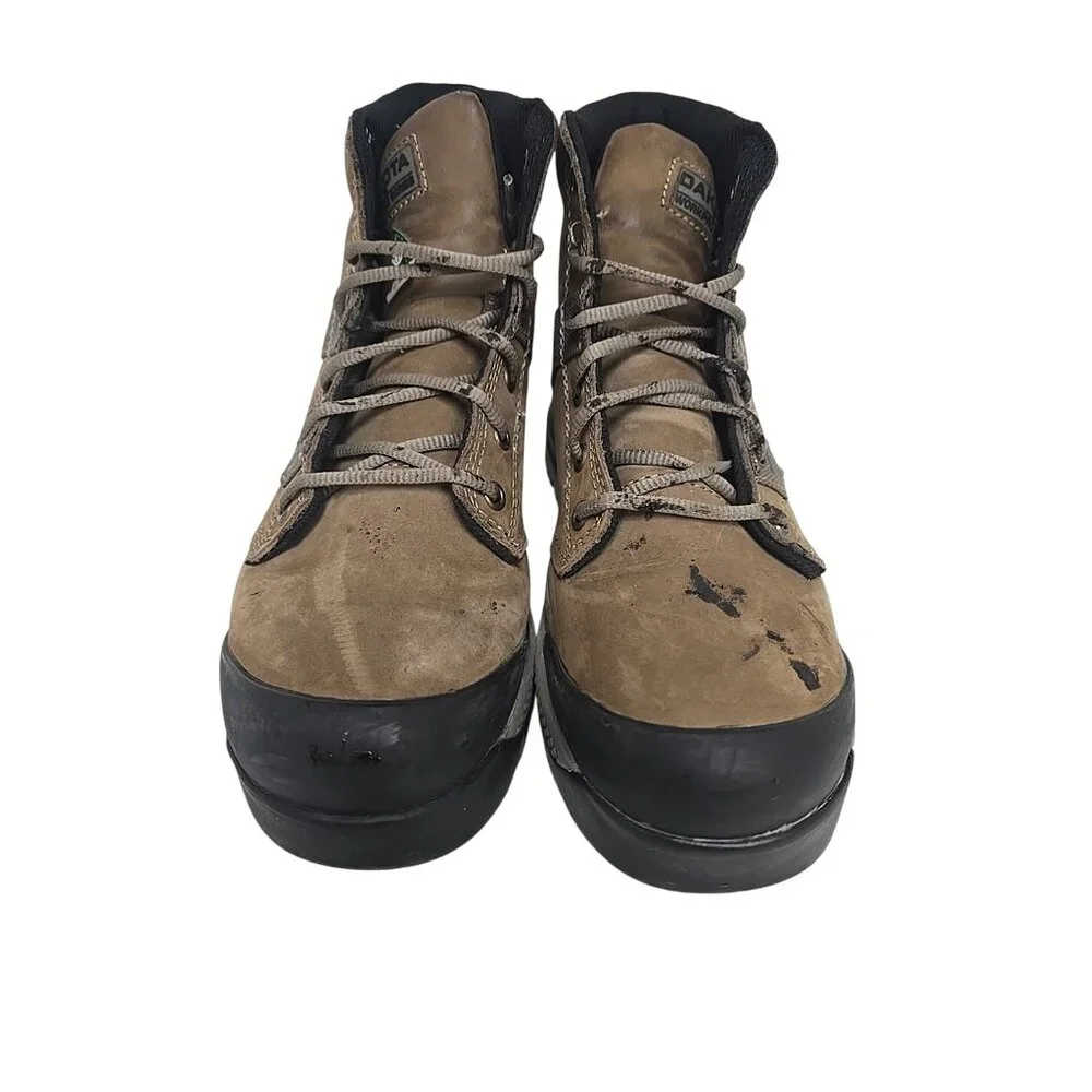 Dakota Women's Quad-Lite Aluminium Toe Steel Plate Work Boots 6016 Brown 6M - Picture 6 of 7